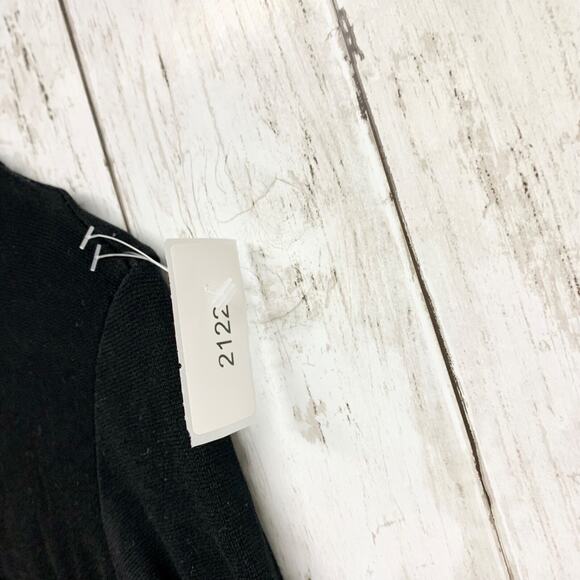 Bershka Dress Women Size Small Crewneck Long Sleeve Midi Black Evening Business - Picture 4 of 5